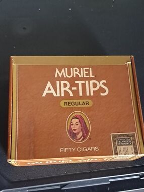 Muriel Air-Tips Regular Cigars - Brown Box Has Some Defects As Shown